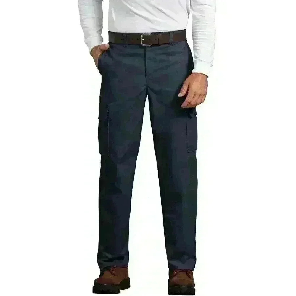 Dickies Men's Cargo Pants Flex Relaxed Fit Straight Leg Dark Navy